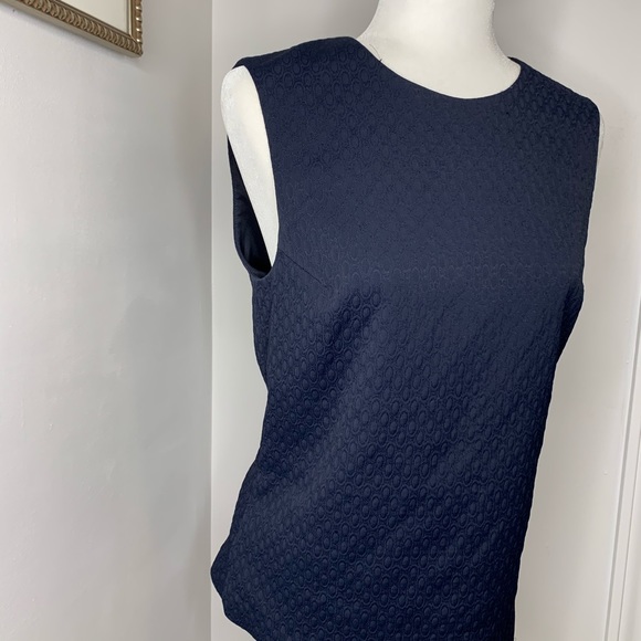 Theory navy sleeveless shell blouse professional - Picture 2 of 7